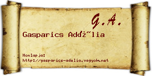 Gasparics Adélia névjegykártya